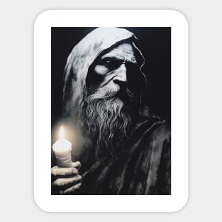 Dark Fantasy Old People Sticker